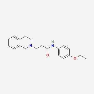 Propanamide, 3-(1,2,3,4-tetrahydro-2-isoquinolyl)-N-(4-ethoxyphenyl)-