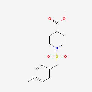 molecular formula C15H21NO4S B11111847 Methyl 1-[(4-methylbenzyl)sulfonyl]piperidine-4-carboxylate 