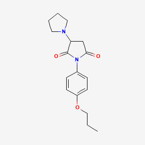 molecular formula C17H22N2O3 B11111851 [1,3'-Bipyrrolidine]-2',5'-dione, 1'-(4-propoxyphenyl)- CAS No. 89143-17-9