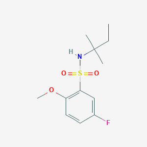 5-fluoro-2-methoxy-N-(2-methylbutan-2-yl)benzenesulfonamide