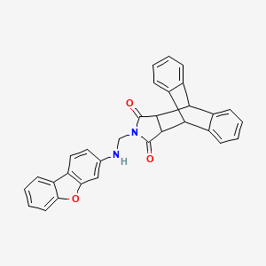 17-[(Dibenzo[b,d]furan-3-ylamino)methyl]-17-azapentacyclo[6.6.5.0~2,7~.0~9,14~.0~15,19~]nonadeca-2,4,6,9,11,13-hexaene-16,18-dione (non-preferred name)