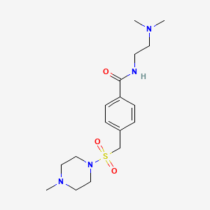 N-[2-(dimethylamino)ethyl]-4-{[(4-methylpiperazin-1-yl)sulfonyl]methyl}benzamide