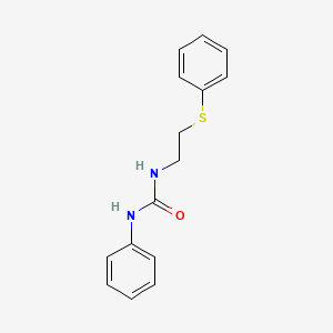 molecular formula C15H16N2OS B11111994 1-Phenyl-3-[2-(phenylsulfanyl)ethyl]urea 