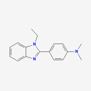 4-(1-ethylbenzimidazol-2-yl)-N,N-dimethylaniline