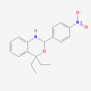 4,4-Diethyl-2-(4-nitrophenyl)-1,4-dihydro-2H-3,1-benzoxazine