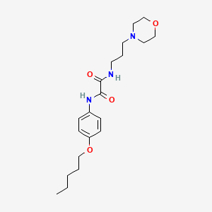 molecular formula C20H31N3O4 B11112067 N-[3-(morpholin-4-yl)propyl]-N'-[4-(pentyloxy)phenyl]ethanediamide 