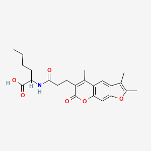 N-[3-(2,3,5-trimethyl-7-oxo-7H-furo[3,2-g]chromen-6-yl)propanoyl]norleucine