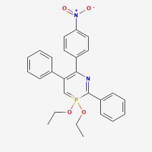 3,3-Diethoxy-6-(4-nitrophenyl)-2,5-diphenyl-1,3lambda~5~-azaphosphinine