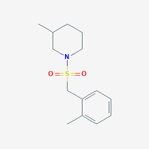 molecular formula C14H21NO2S B11112098 3-Methyl-1-[(2-methylbenzyl)sulfonyl]piperidine 