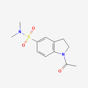 molecular formula C12H16N2O3S B11112119 1-acetyl-N,N-dimethyl-2,3-dihydro-1H-indole-5-sulfonamide 