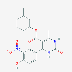 3-Methylcyclohexyl 4-(4-hydroxy-3-nitrophenyl)-6-methyl-2-oxo-1,2,3,4-tetrahydropyrimidine-5-carboxylate