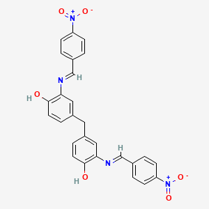 4,4'-methanediylbis(2-{[(E)-(4-nitrophenyl)methylidene]amino}phenol)