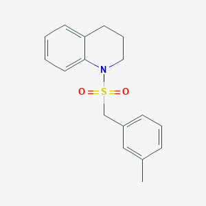 molecular formula C17H19NO2S B11112160 1-[(3-Methylbenzyl)sulfonyl]-1,2,3,4-tetrahydroquinoline 