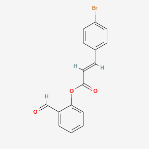 molecular formula C16H11BrO3 B11112197 2-formylphenyl (2E)-3-(4-bromophenyl)prop-2-enoate 