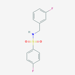 molecular formula C13H11F2NO2S B11112223 4-fluoro-N-(3-fluorobenzyl)benzenesulfonamide 