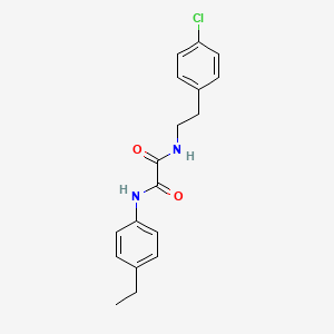 molecular formula C18H19ClN2O2 B11112274 N-[2-(4-chlorophenyl)ethyl]-N'-(4-ethylphenyl)ethanediamide 