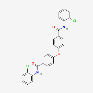 molecular formula C26H18Cl2N2O3 B11112290 4,4'-oxybis[N-(2-chlorophenyl)benzamide] 