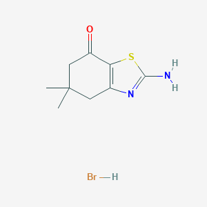 molecular formula C9H13BrN2OS B111123 2-Amino-5,5-dimethyl-5,6-dihydrobenzo[d]thiazol-7(4H)-one hydrobromide CAS No. 109317-52-4