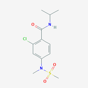 2-chloro-4-[methyl(methylsulfonyl)amino]-N-(propan-2-yl)benzamide