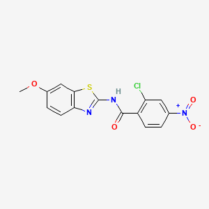 2-chloro-N-(6-methoxy-1,3-benzothiazol-2-yl)-4-nitrobenzamide