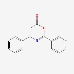 molecular formula C16H11NO2 B11112355 2,4-Diphenyl-1,3-oxazin-6-one 