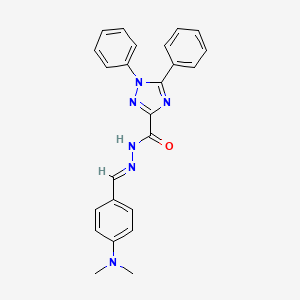 N'-[(E)-[4-(Dimethylamino)phenyl]methylidene]-1,5-diphenyl-1H-1,2,4-triazole-3-carbohydrazide