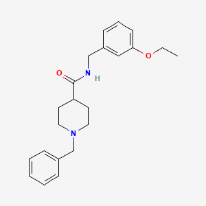 molecular formula C22H28N2O2 B11112412 1-benzyl-N-(3-ethoxybenzyl)piperidine-4-carboxamide 