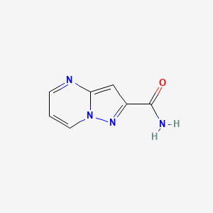 molecular formula C7H6N4O B11112418 Pyrazolo[1,5-a]pyrimidine-2-carboxamide CAS No. 1340886-10-3