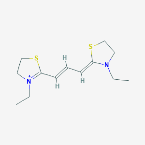 3-ethyl-2-[(1E,3Z)-3-(3-ethyl-1,3-thiazolidin-2-ylidene)prop-1-en-1-yl]-4,5-dihydro-1,3-thiazol-3-ium