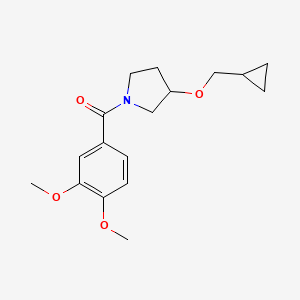 3-(Cyclopropylmethoxy)-1-(3,4-dimethoxybenzoyl)pyrrolidine