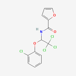 N-[2,2,2-trichloro-1-(2-chlorophenoxy)ethyl]furan-2-carboxamide