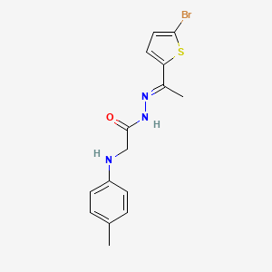 N'-[(1E)-1-(5-Bromothiophen-2-YL)ethylidene]-2-[(4-methylphenyl)amino]acetohydrazide