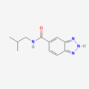 molecular formula C11H14N4O B11112563 n-Isobutyl-1h-benzo[d][1,2,3]triazole-6-carboxamide 