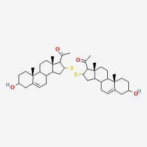 (8xi,9xi,14xi,16alpha,17xi,8'xi,9'xi,10'alpha,13'alpha,14'xi,16'beta,17'xi)-16,16'-Disulfanediylbis(3-hydroxypregn-5-en-20-one)