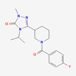 3-(1-(4-fluorobenzoyl)piperidin-3-yl)-4-isopropyl-1-methyl-1H-1,2,4-triazol-5(4H)-one