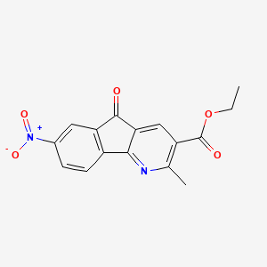 Ethyl 2-methyl-7-nitro-5-oxo-5H-indeno[1,2-b]pyridine-3-carboxylate