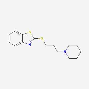 2-{[3-(Piperidin-1-yl)propyl]sulfanyl}-1,3-benzothiazole