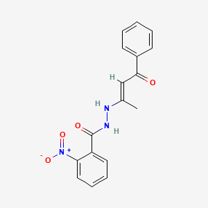 2-nitro-N'-[(2E)-4-oxo-4-phenylbut-2-en-2-yl]benzohydrazide