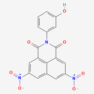 2-(3-hydroxyphenyl)-5,8-dinitro-1H-benzo[de]isoquinoline-1,3(2H)-dione