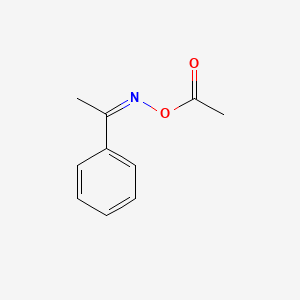 molecular formula C10H11NO2 B11112828 1-({[(1Z)-1-phenylethylidene]amino}oxy)ethanone CAS No. 19433-17-1