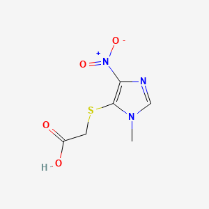 [(1-methyl-4-nitro-1H-imidazol-5-yl)sulfanyl]acetic acid