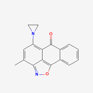 molecular formula C17H12N2O2 B11112851 5-(1-Aziranyl)-3-methyl-6H-anthra[1,9-CD]isoxazol-6-one 