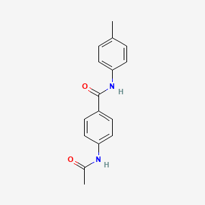 molecular formula C16H16N2O2 B11112860 4-(acetylamino)-N-(4-methylphenyl)benzamide 