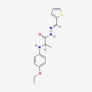 2-(4-ethoxyanilino)-N'-(2-thienylmethylene)propanohydrazide