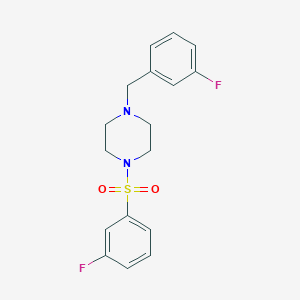 1-(3-Fluorobenzyl)-4-[(3-fluorophenyl)sulfonyl]piperazine