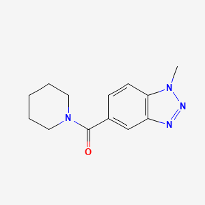 molecular formula C13H16N4O B11112974 (1-methyl-1H-benzotriazol-5-yl)(piperidin-1-yl)methanone 