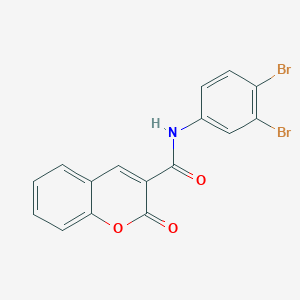 N-(3,4-dibromophenyl)-2-oxochromene-3-carboxamide