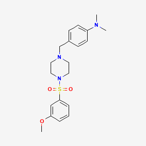 4-({4-[(3-methoxyphenyl)sulfonyl]piperazin-1-yl}methyl)-N,N-dimethylaniline