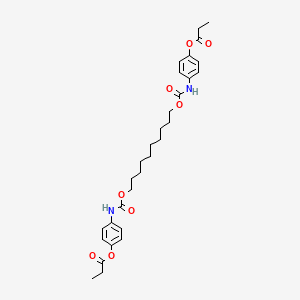 molecular formula C30H40N2O8 B11113023 Decane-1,10-diylbis(oxycarbonyliminobenzene-4,1-diyl) dipropanoate 