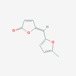 molecular formula C10H8O3 B11113073 (5Z)-5-[(5-methylfuran-2-yl)methylidene]furan-2(5H)-one 